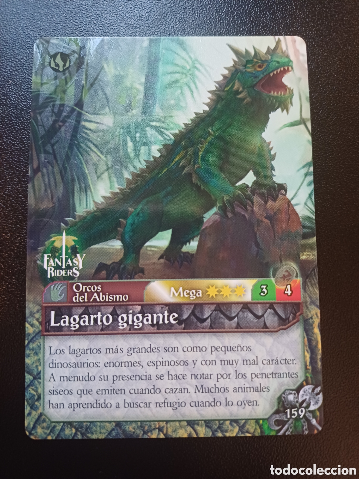 Trading Cards: #159 LAGARTO GIGANTE MEGA PANINI FANTASY RIDERS LA INVASION DE LOS GIGANTES 2019