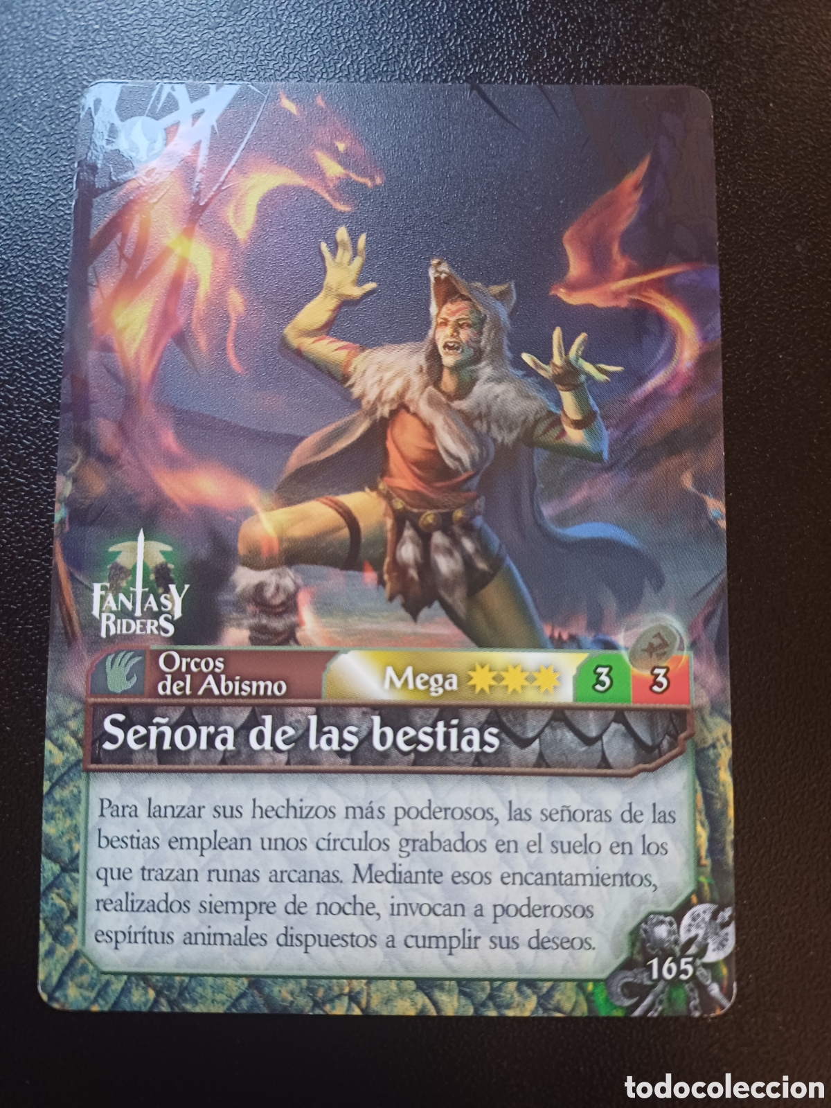 Trading Cards: #165 SE&Ntilde;ORA DE LAS BESTIAS MEGA PANINI FANTASY RIDERS LA INVASION DE LOS GIGANTES 2019