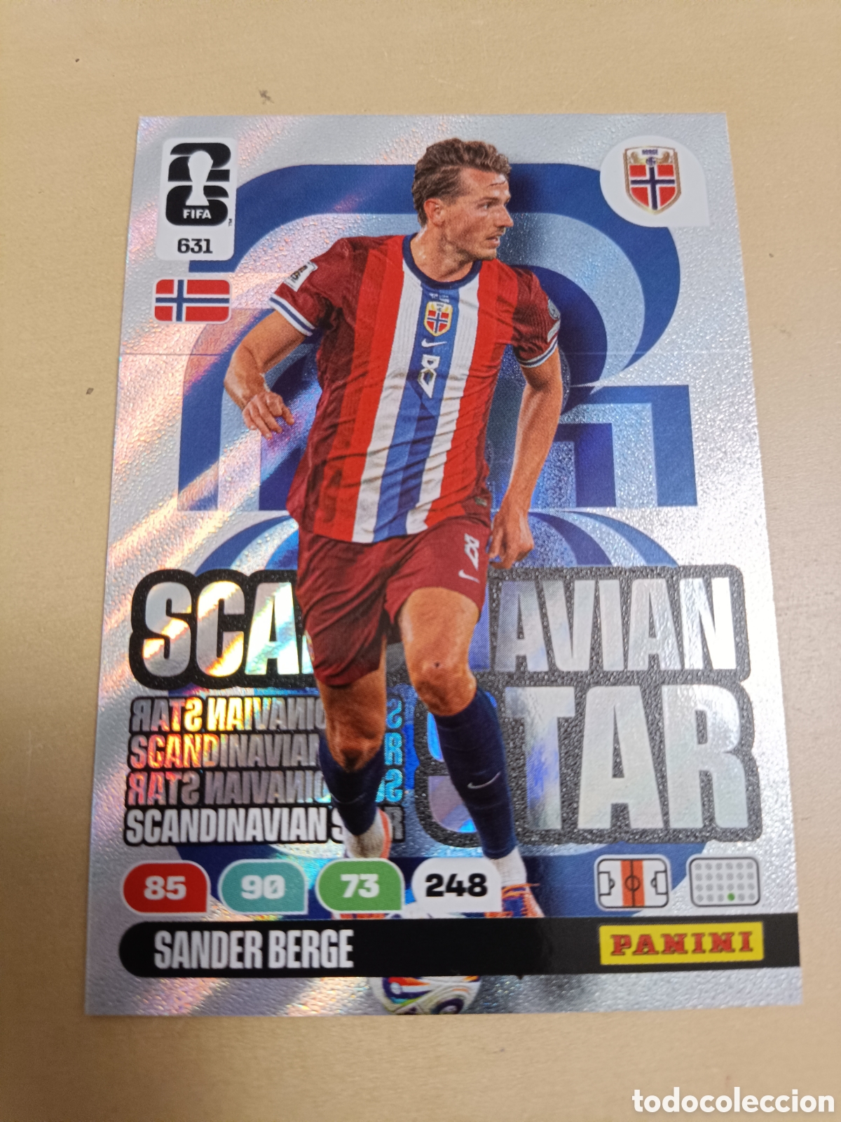Trading Cards: SCANDINAVIAN STAR NORDIC EDITION ADRENALYN FIFA WORLD CUP 2026 631 SANDER BERGE PANINI MUNDIAL