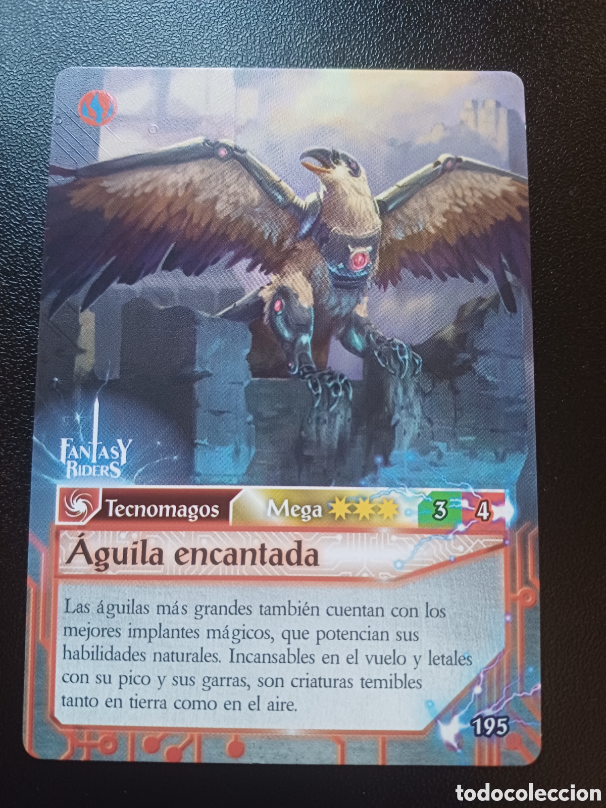 Trading Cards: #195 AGUILA ENCANTADA MEGA PANINI FANTASY RIDERS LA INVASION DE LOS GIGANTES 2019