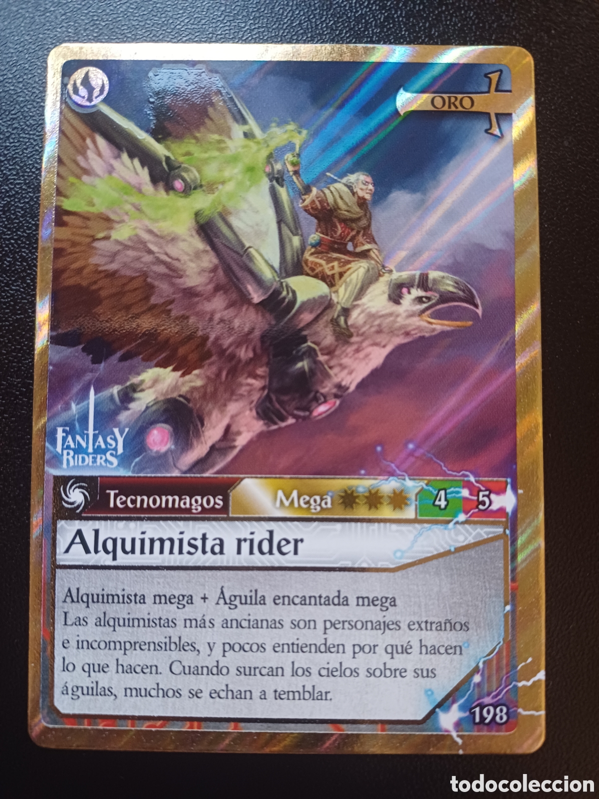 Trading Cards: #198 ALQUIMISTA RIDER MEGA ORO PANINI FANTASY RIDERS LA INVASION DE LOS GIGANTES 2019