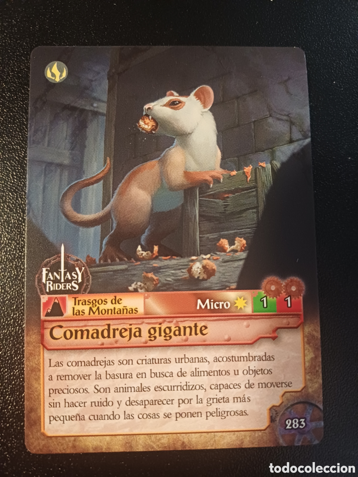 Trading Cards: #283 COMADREJA GIGANTE MICRO PANINI FANTASY RIDERS LA INVASION DE LOS GIGANTES 2019