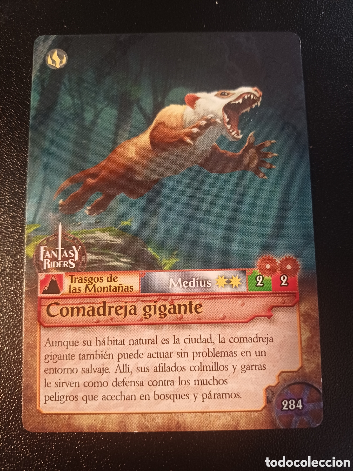 Trading Cards: #284 COMADREJA GIGANTE MEDIUS PANINI FANTASY RIDERS LA INVASION DE LOS GIGANTES 2019
