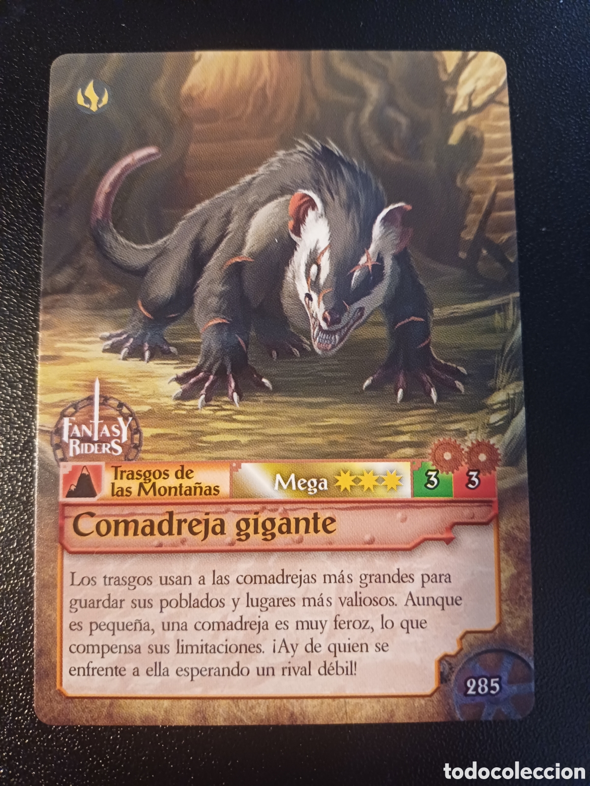 Trading Cards: #285 COMADREJA GIGANTE MEGA PANINI FANTASY RIDERS LA INVASION DE LOS GIGANTES 2019