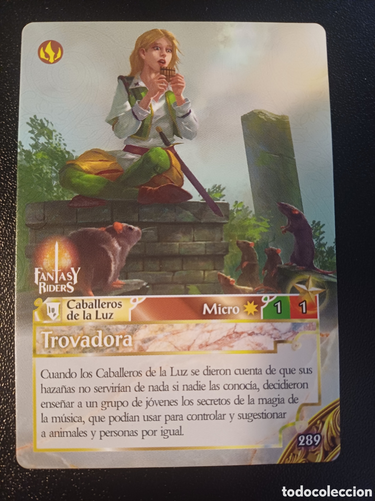 Trading Cards: #289 TROVADORA MICRO PANINI FANTASY RIDERS LA INVASION DE LOS GIGANTES 2019