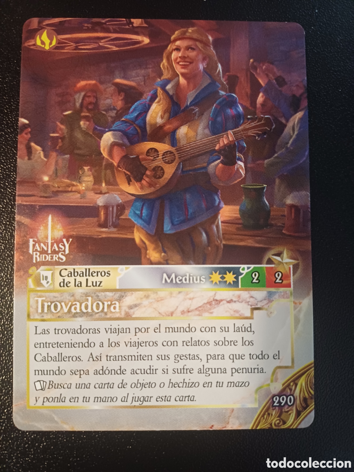 Trading Cards: #290 TROVADORA MEDIUS PANINI FANTASY RIDERS LA INVASION DE LOS GIGANTES 2019