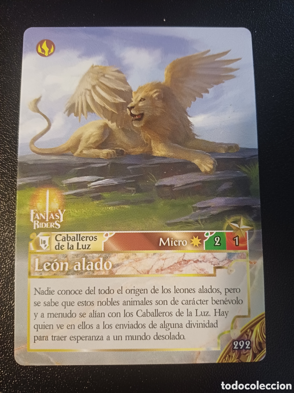 Trading Cards: #292 LEON ALADO MICRO PANINI FANTASY RIDERS LA INVASION DE LOS GIGANTES 2019