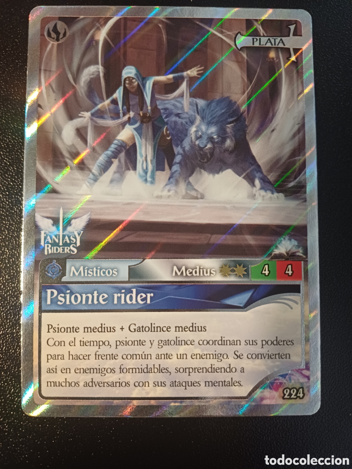 Trading Cards: #224 PSIONTE RIDER MEDIUS PLATA PANINI FANTASY RIDERS LA INVASION DE LOS GIGANTES 2019