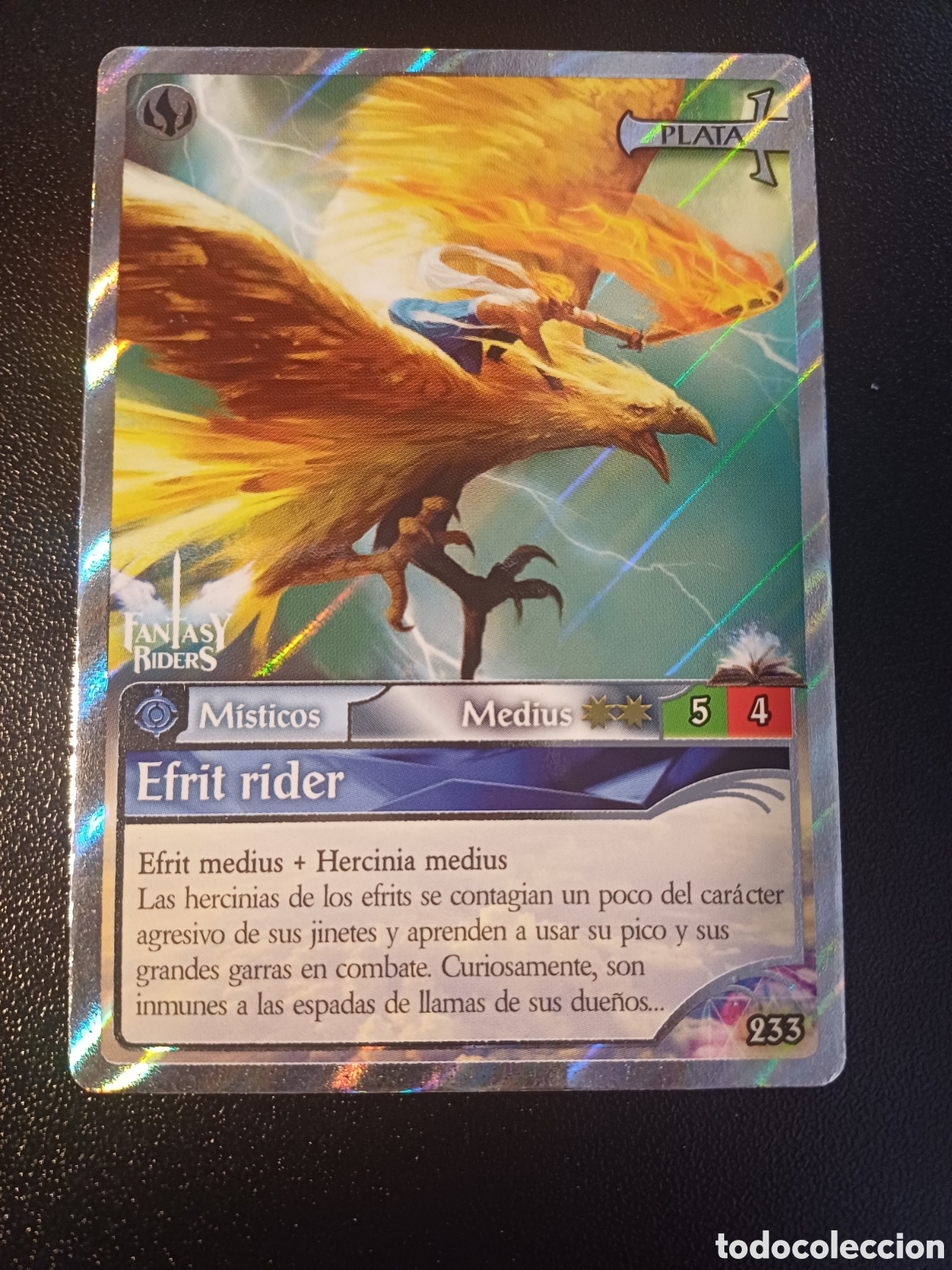 Trading Cards: #233 EFRIT RIDER MEDIUS PLATA PANINI FANTASY RIDERS LA INVASION DE LOS GIGANTES 2019
