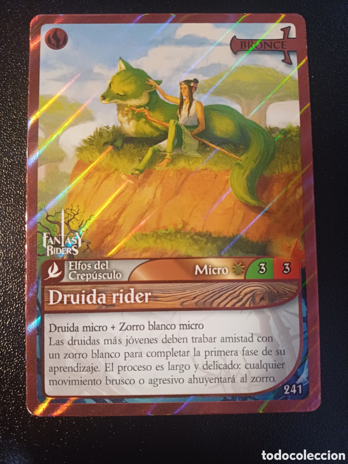Trading Cards: #241 DRUIDA RIDER MICRO BRONCE PANINI FANTASY RIDERS LA INVASION DE LOS GIGANTES 2019