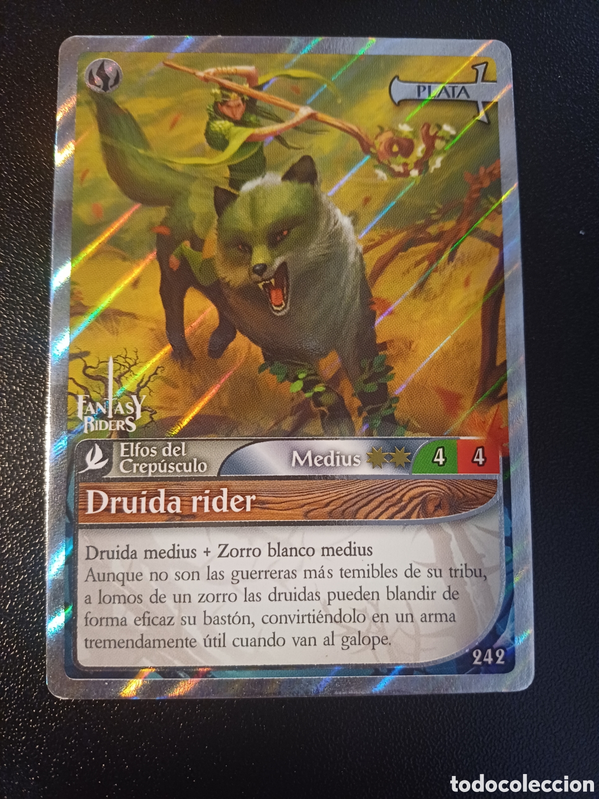 Trading Cards: #242 DRUIDA RIDER MEDIUS PLATA PANINI FANTASY RIDERS LA INVASION DE LOS GIGANTES 2019