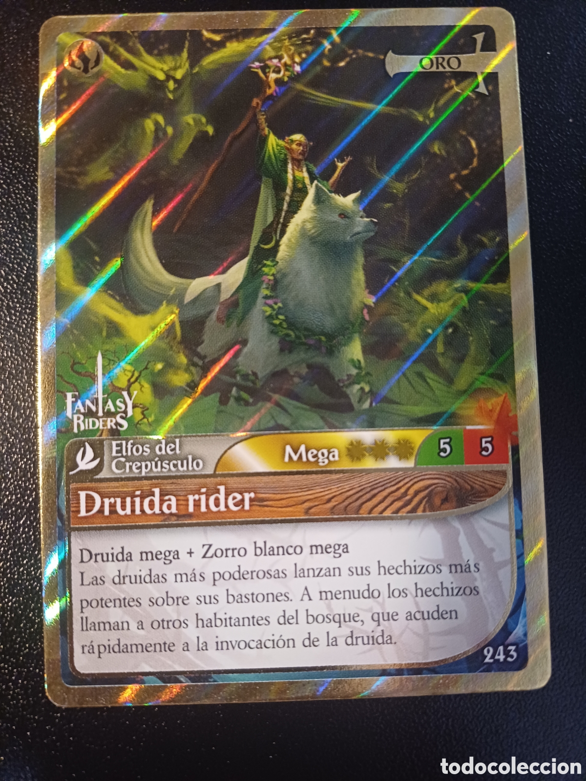Trading Cards: #243 DRUIDA RIDER MEGA ORO PANINI FANTASY RIDERS LA INVASION DE LOS GIGANTES 2019