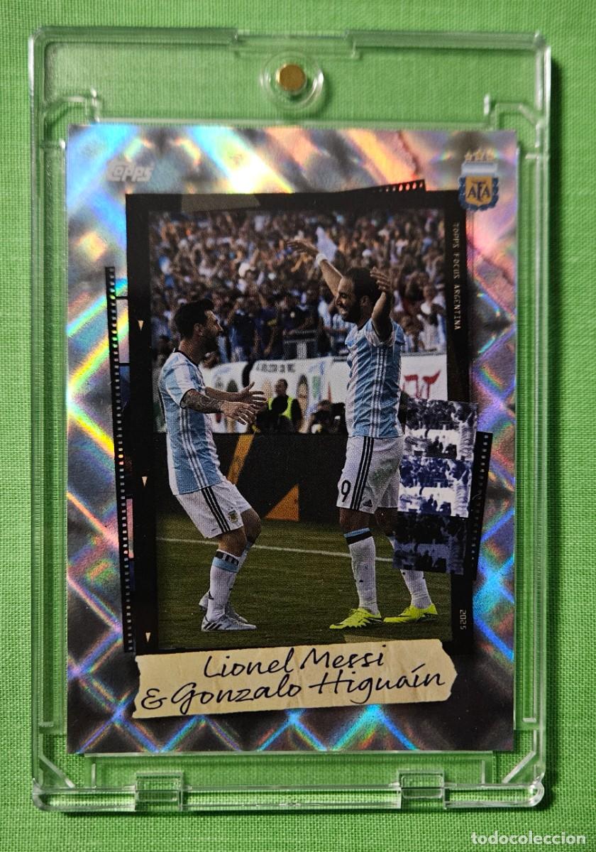 Trading Cards: Messi & Higuain - Topps Focus Argentina 2025 Paralela Silver Foil