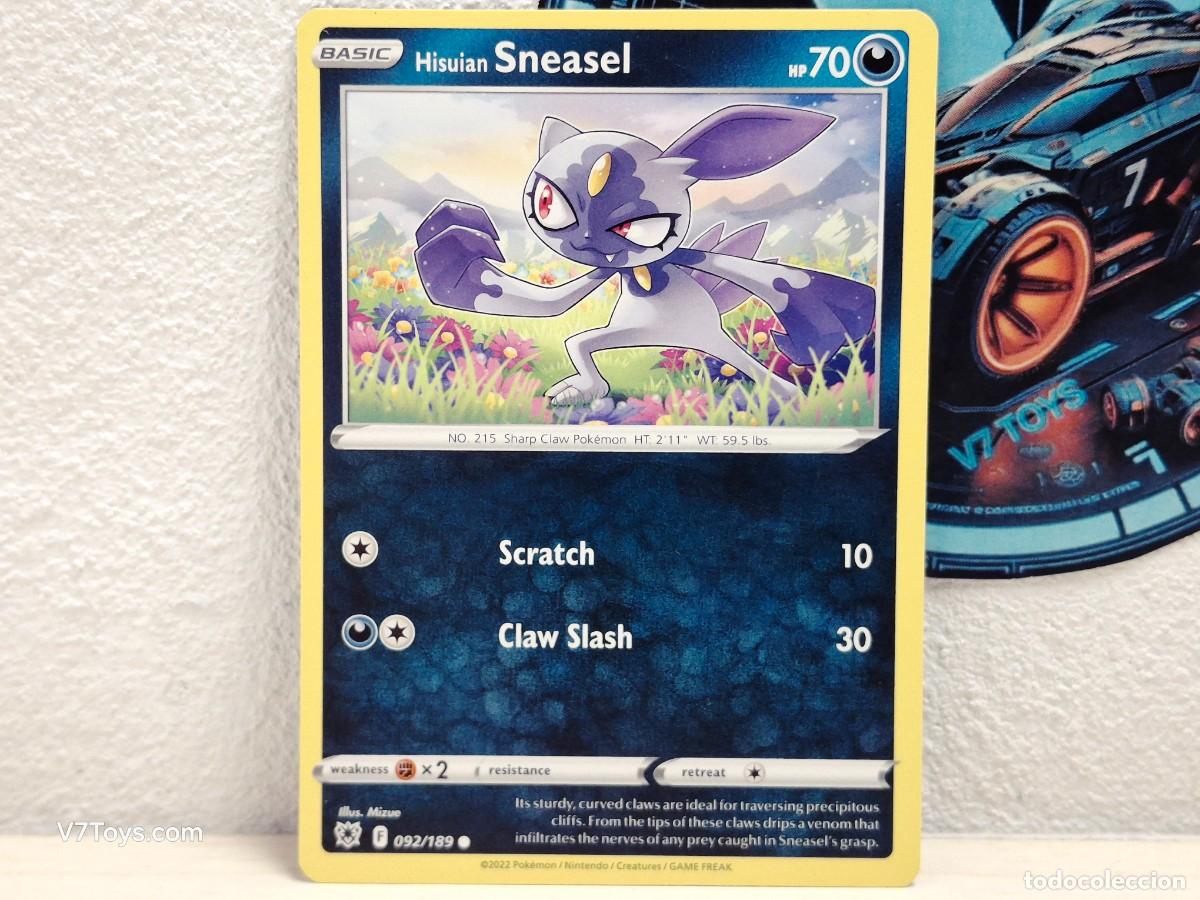 Trading Cards: Carta Hisuian Sneasel 092 Pokemon Astral Radiance EN
