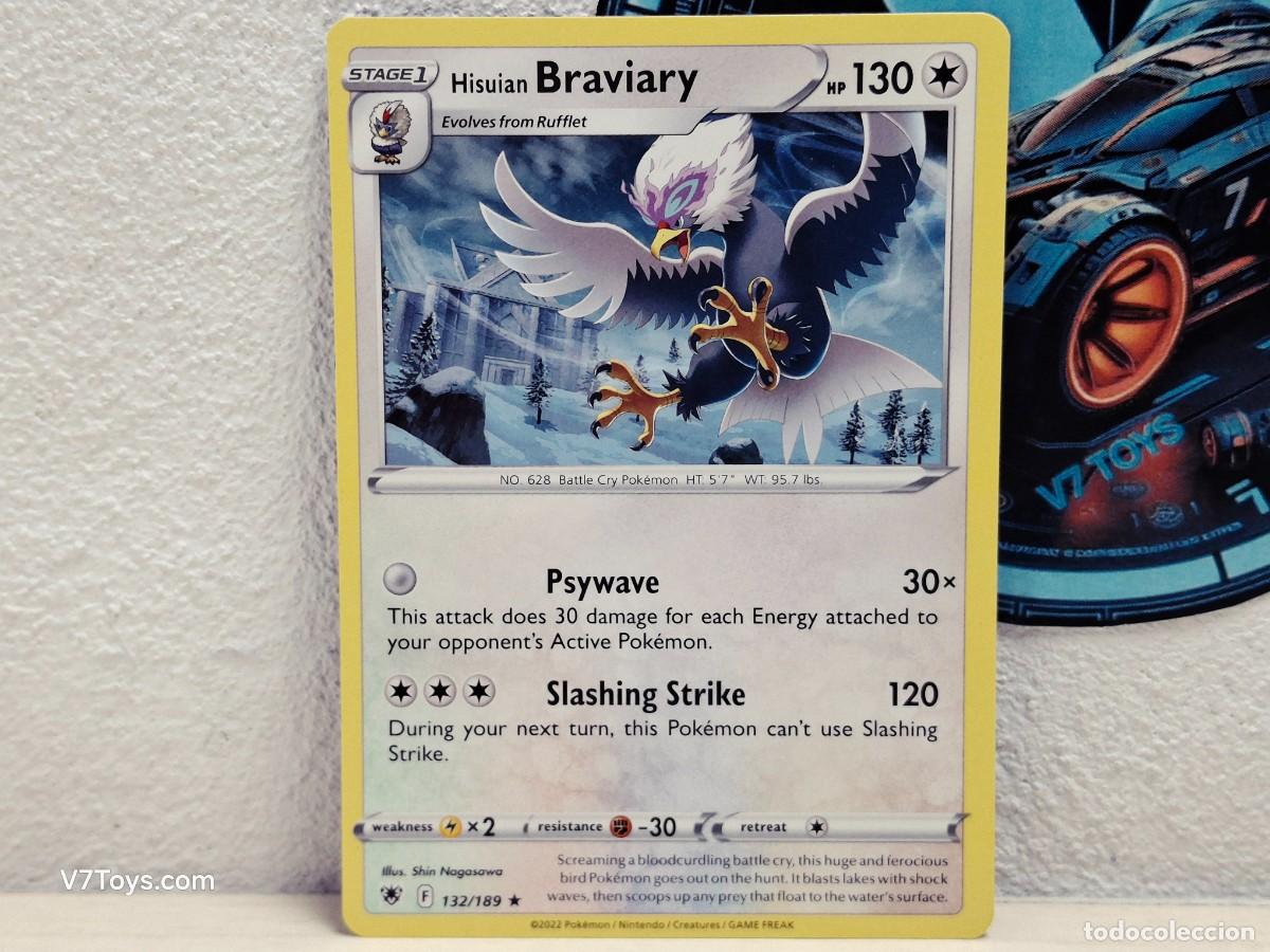 Trading Cards: Carta Hisuian Braviary 132 Pokemon Astral Radiance EN