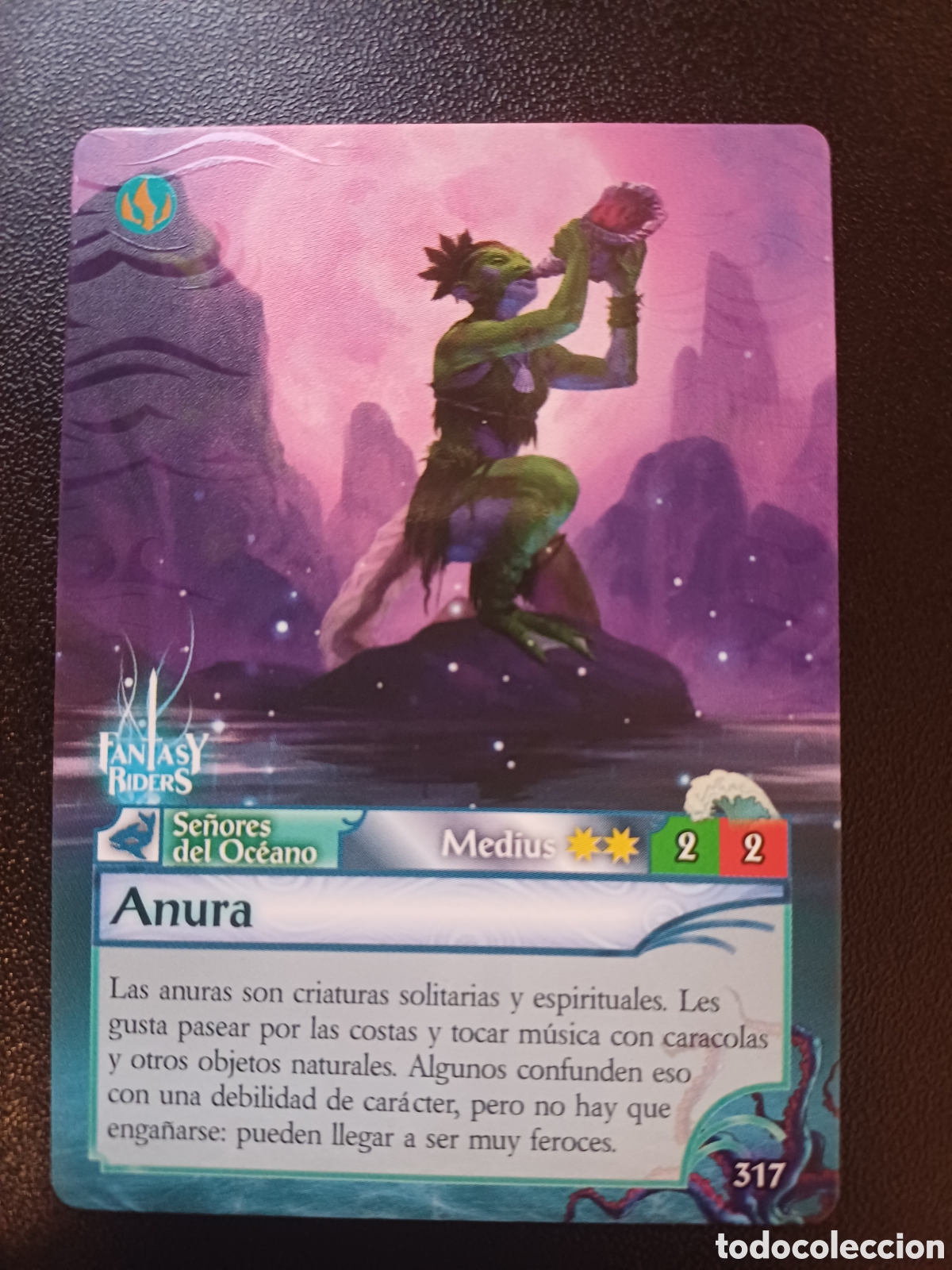 Cartas Colecion&aacute;veis: #317 ANURA MEDIUS PANINI FANTASY RIDERS LA INVASION DE LOS GIGANTES 2019