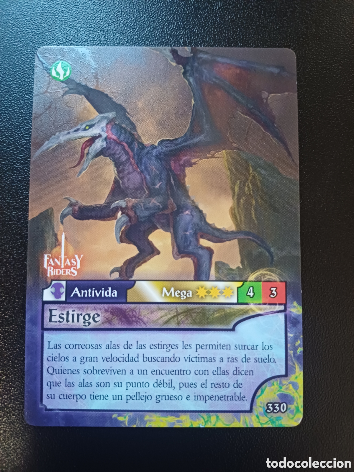 Trading cards: #330 ESTIRGE MEGA PANINI FANTASY RIDERS LA INVASION DE LOS GIGANTES 2019