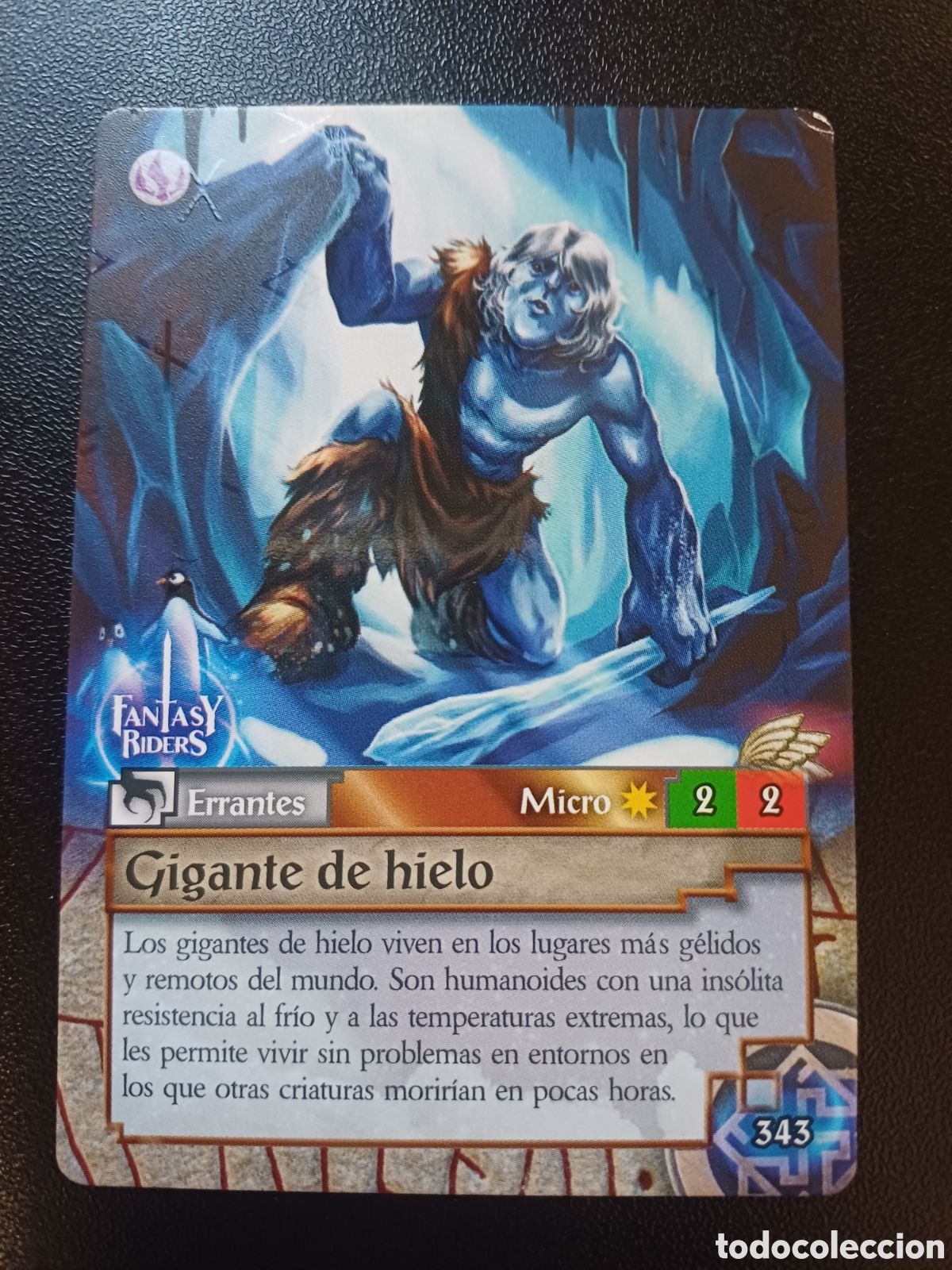 Trading Cards: #343 GIGANTE DE HIELO MICRO PANINI FANTASY RIDERS LA INVASION DE LOS GIGANTES 2019