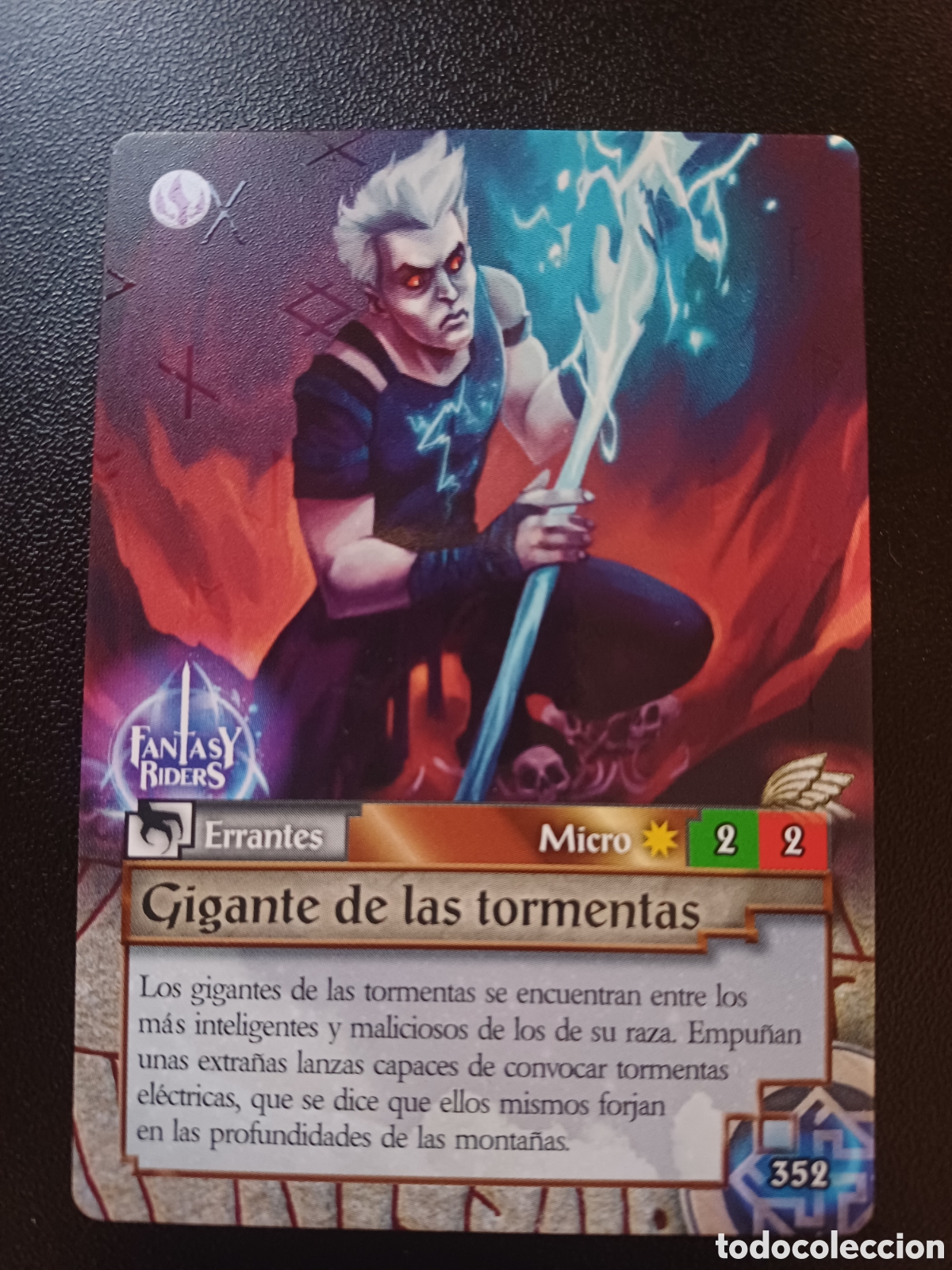 Trading Cards: #352 GIGANTE DE LAS TORMENTAS MICRO PANINI FANTASY RIDERS LA INVASION DE LOS GIGANTES 2019