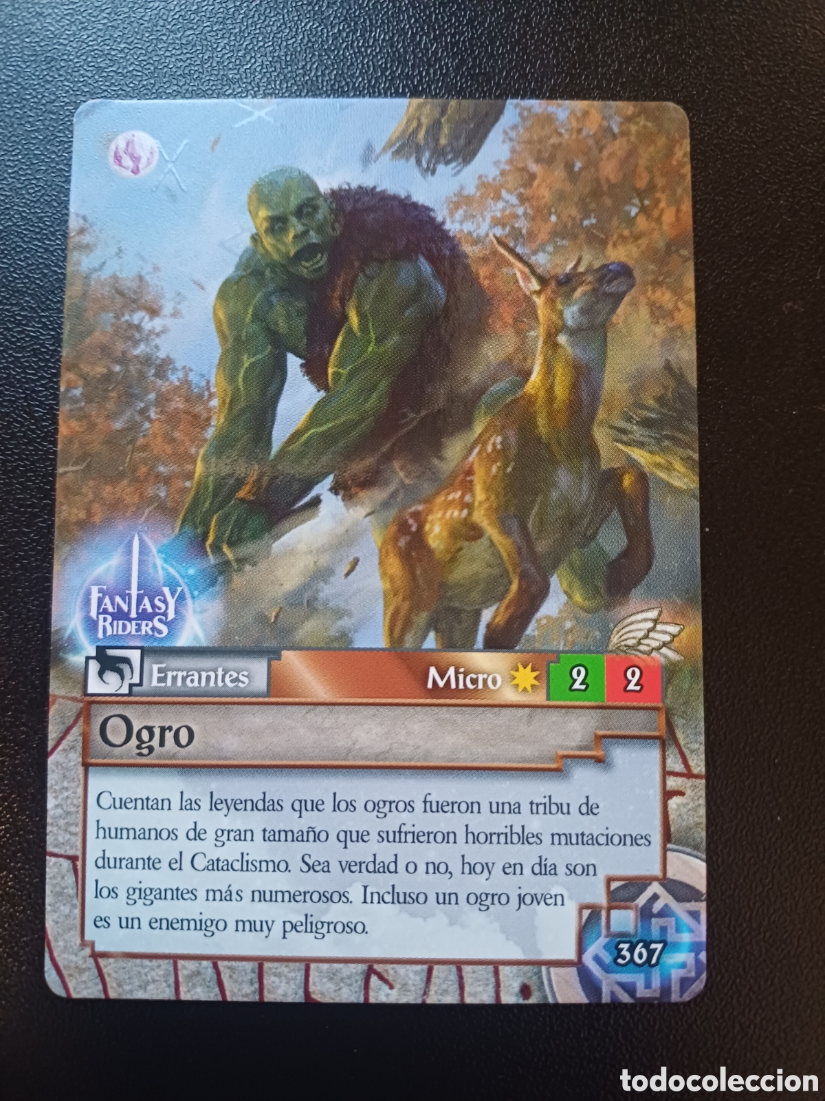 Trading Cards: #367 OGRO MICRO PANINI FANTASY RIDERS LA INVASION DE LOS GIGANTES 2019