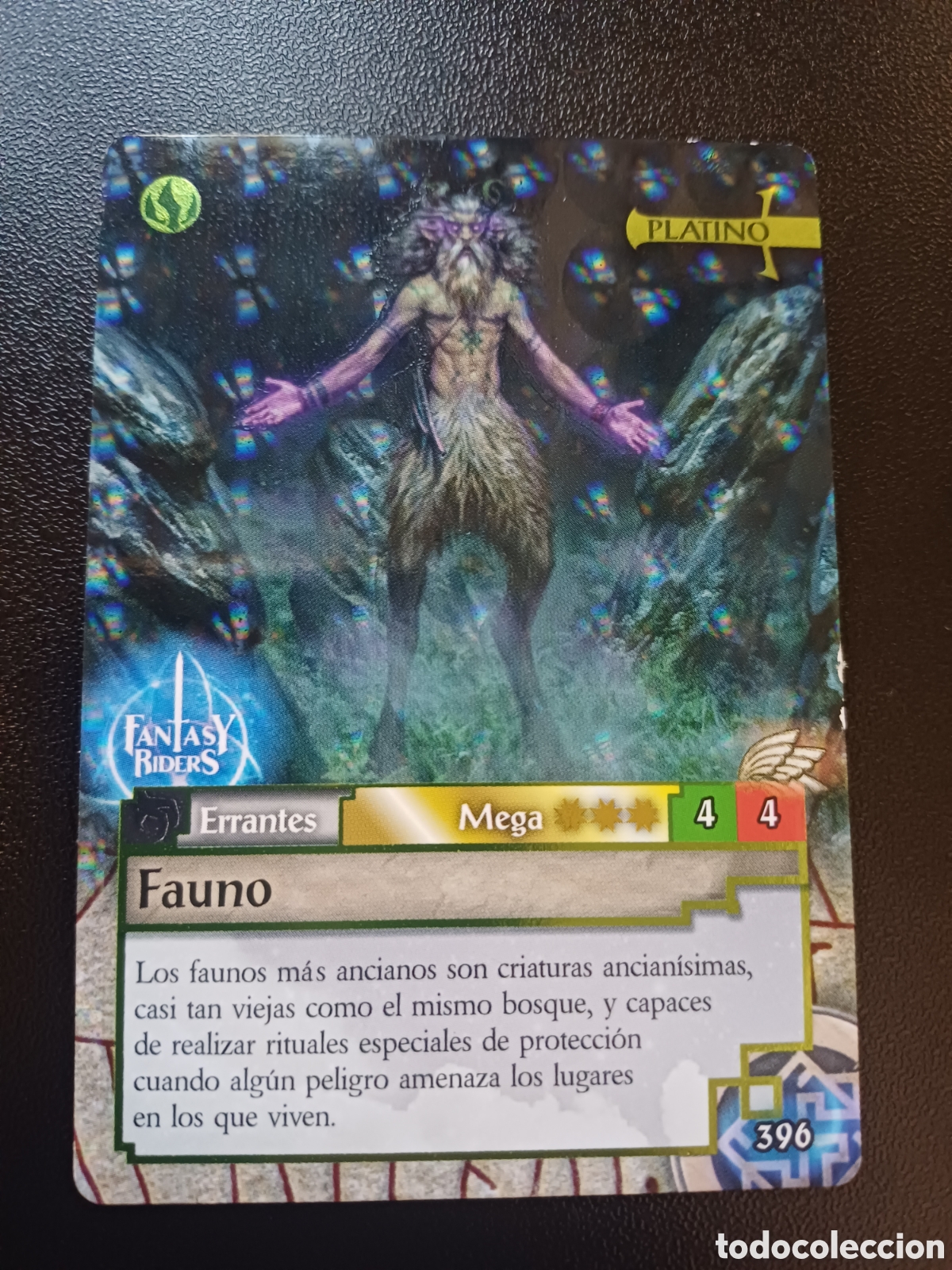 Trading Cards: #396 FAUNO MEGA PLATINO PANINI FANTASY RIDERS LA INVASION DE LOS GIGANTES 2019