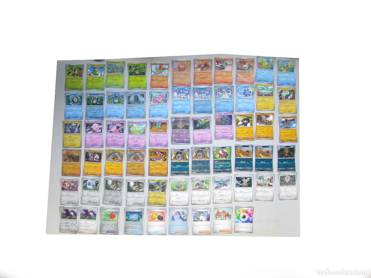 Trading cards: LOTE DE 64 CARTAS POKEMON DIFERENTES. BLACK BOLT TRADING CARD 2025. TCG. EXCELENTE ESTADO