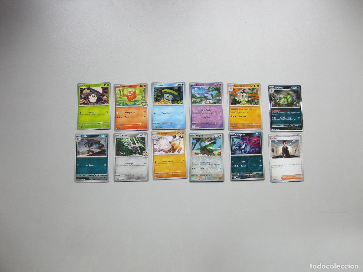 Trading Cards: LOTE DE 12 CARTAS POKEMON DIFERENTES. JOURNEY TOGETHER TRADING CARD 2025. TCG. EXCELENTE ESTADO