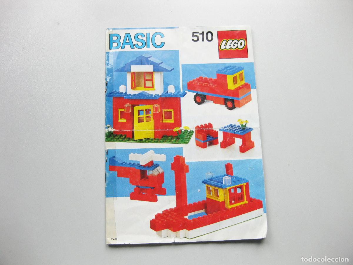 Trading Cards: CAT&Aacute;LOGO DE INSTRUCCIONES DE LA CAJA LEGO BASIC 510