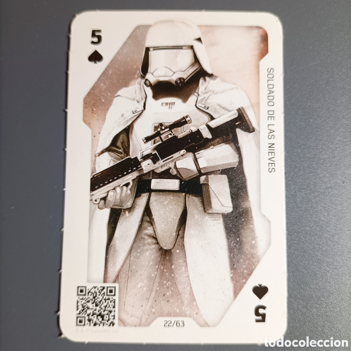 Trading Cards: STAR WARS CARREFOUR 2021 /JUEGO DE CARTAS / CROMO TRADING CARD №22/63 SOLDADO DE LAS NIEVES