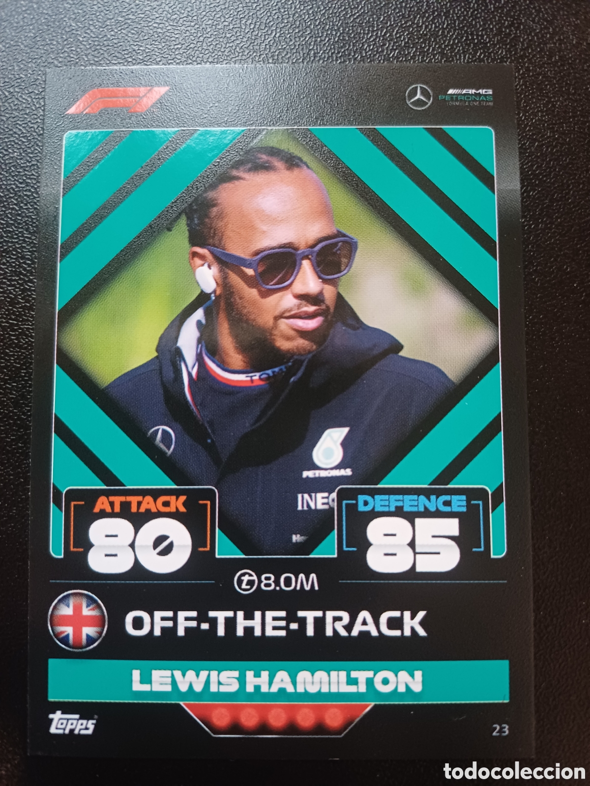 Trading Cards: #023 LEWIS HAMILTON MERCEDES AMG PETRONAS TOPPS TURBO ATTAX FORMULA 1 2022