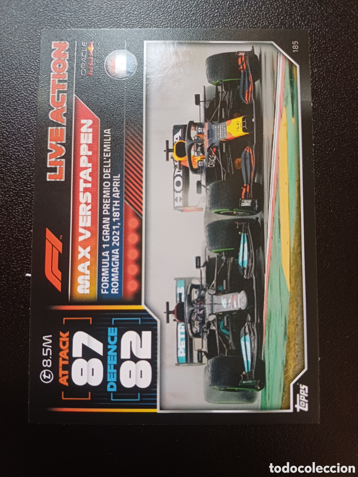 Trading Cards: #185 MAX VERSTAPPEN LIVE ACTION TOPPS TURBO ATTAX FORMULA 1 2022
