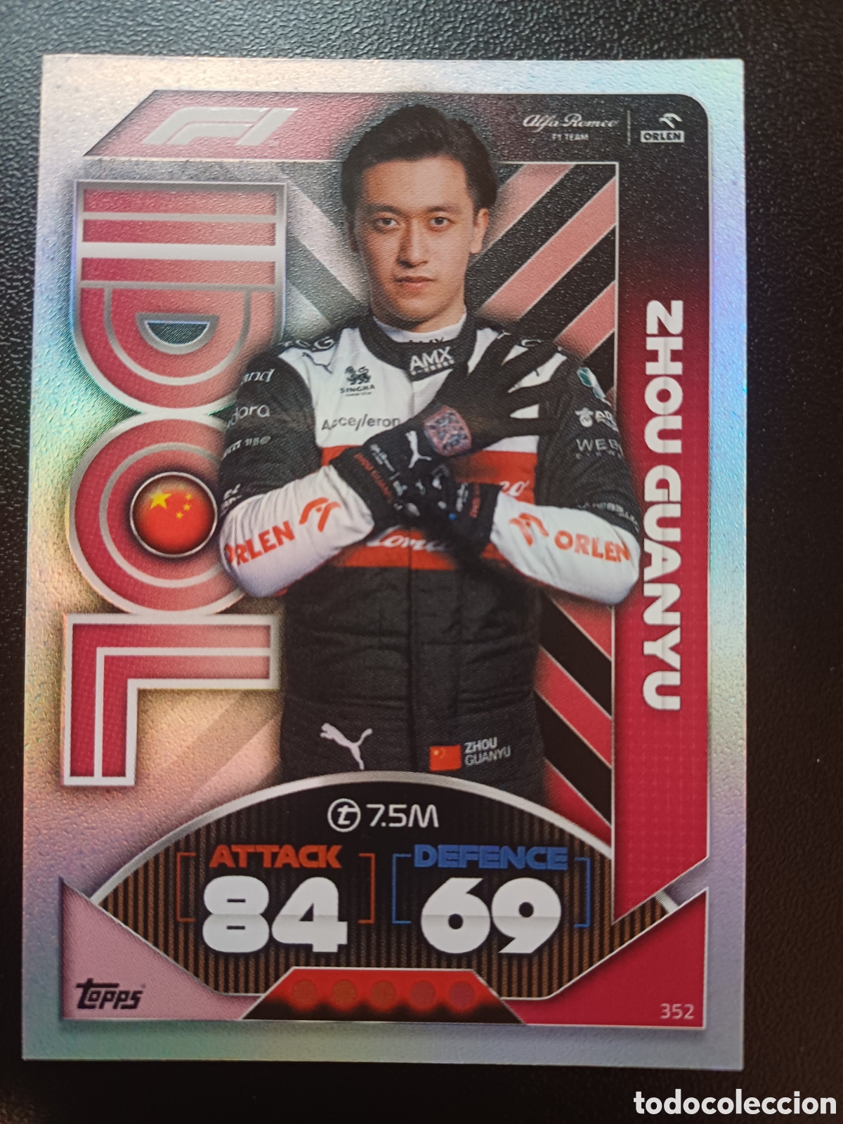 Trading Cards: #352 ZHOU GUANYU IDOL TOPPS TURBO ATTAX FORMULA 1 2022