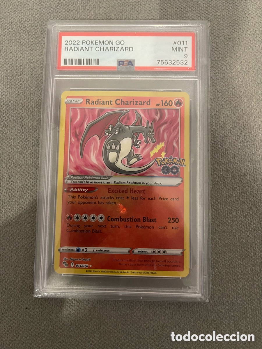 Trading Cards: Carta pokemon radiant charizard psa 9 2022 ingles