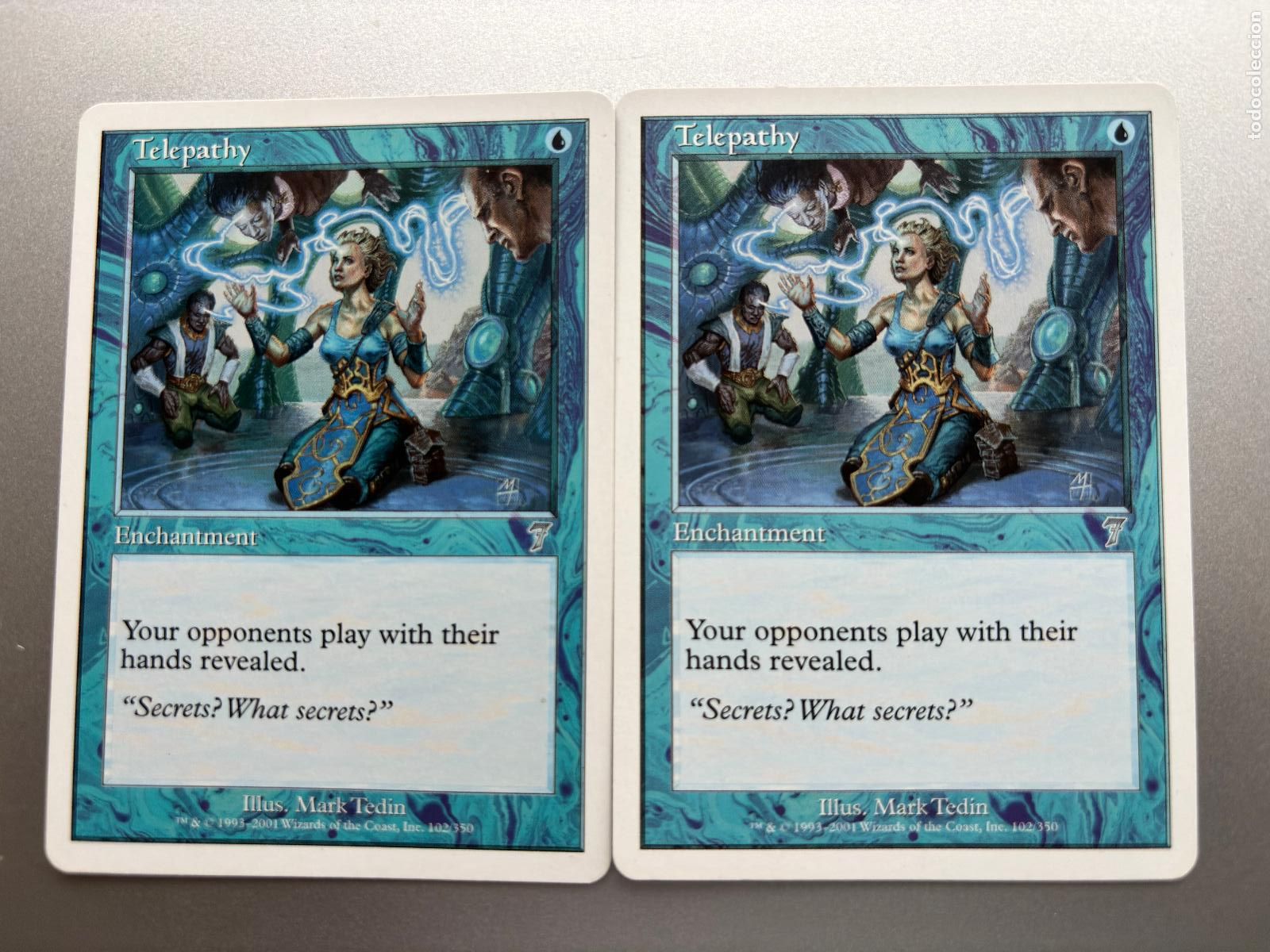 Trading Cards: MAGIC THE GATHERING - TELEPATHY x 2 ( SEVENTH EDITION )