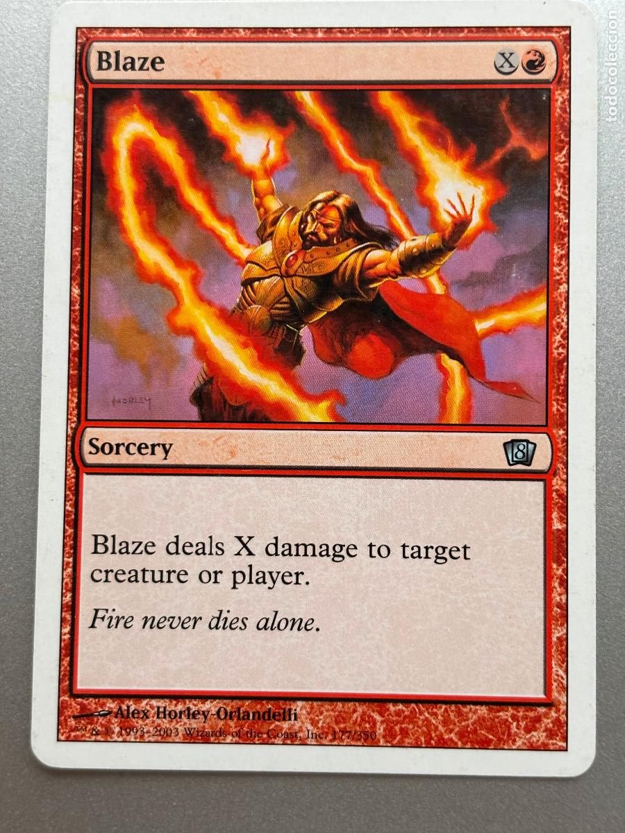 Trading Cards: MAGIC THE GATHERING - BLAZE ( EIGHTH EDITION )