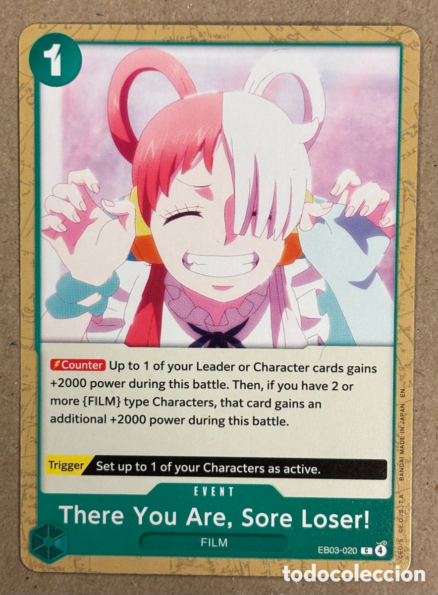 Trading Cards: THERE YOU ARE, SORE LOSER!. CARTA ONE PIECE EB03 EXTRA BOOSTER: HEROINES EDITION 2026.