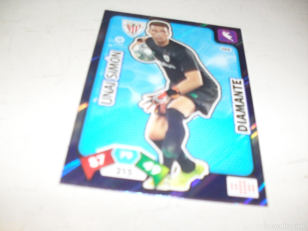 Trading Cards: TRADING CARS GAME,ADRENALYN 2019-2020,N&ordm; 215,UNAI SIMON,DIAMANTE,PANINI