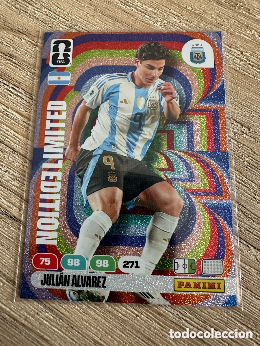 Trading Cards: JULIAN ALVAREZ ARGENTINA LIMITED EDITION ADRENALYN XL PANINI MUNDIAL WORLD CUP 2026 USA CAN MEX