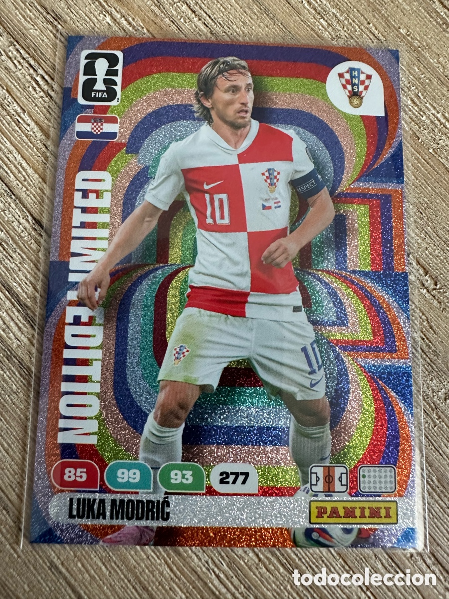Trading Cards: LUKA MODRIC CROACIA LIMITED EDITION ADRENALYN XL PANINI MUNDIAL WORLD CUP 2026 USA CAN MEX