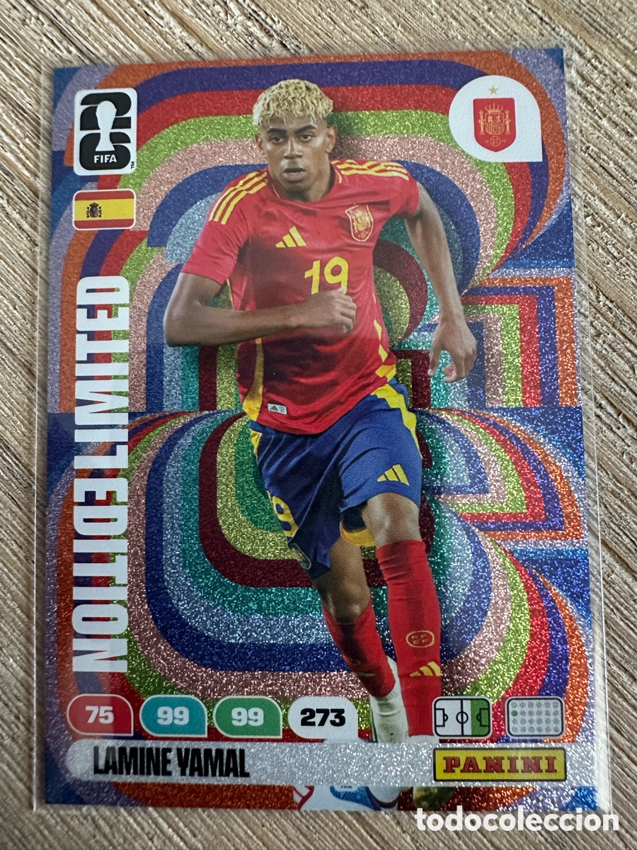 Trading Cards: LAMINE YAMAL ESPA&Ntilde;A LIMITED EDITION ADRENALYN XL PANINI MUNDIAL WORLD CUP 2026 USA CAN MEX