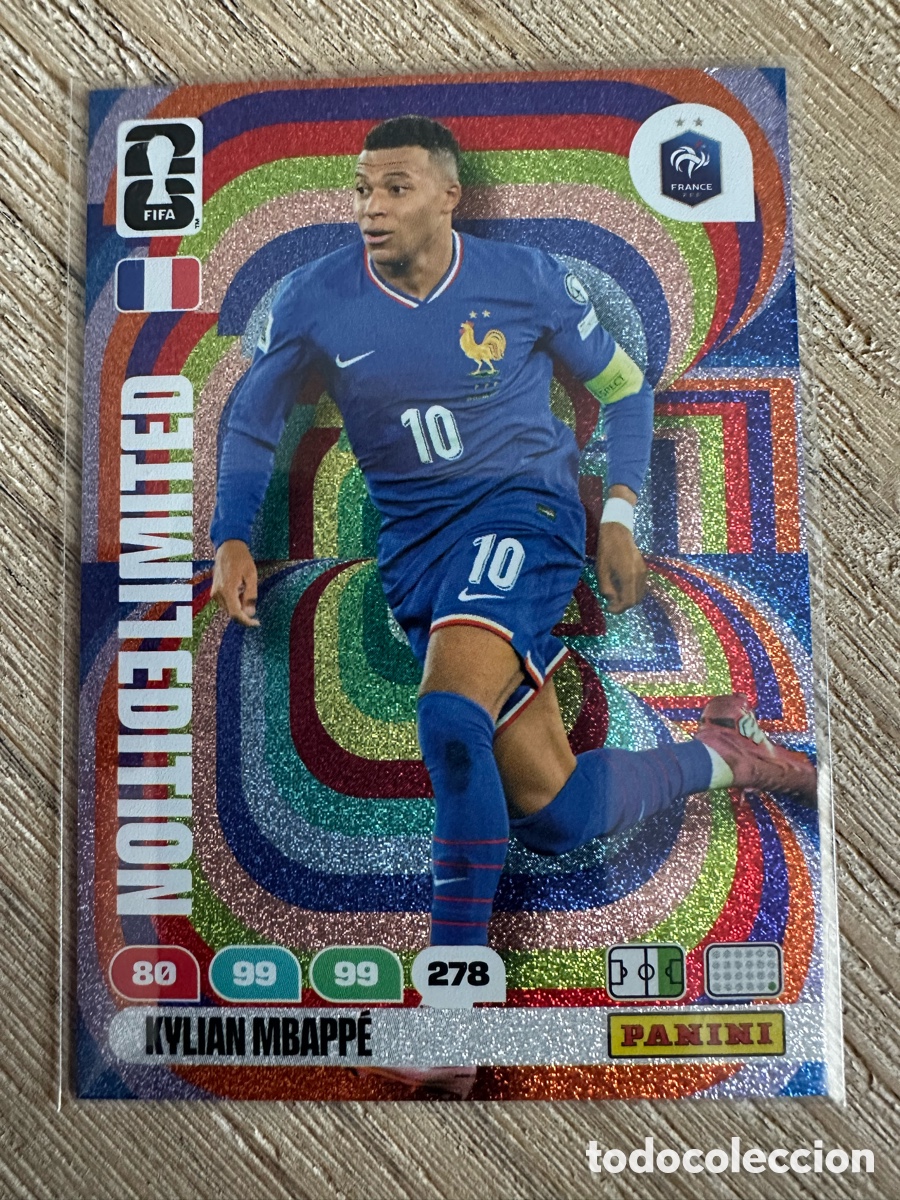 Trading Cards: KYLIAN MBAPPE FRANCIA LIMITED EDITION ADRENALYN XL PANINI MUNDIAL WORLD CUP 2026 USA CAN MEX