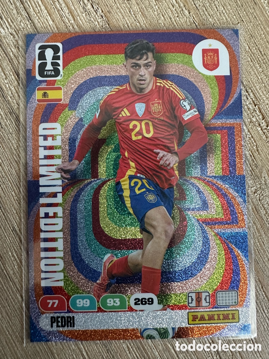Trading Cards: PEDRI ESPA&Ntilde;A LIMITED EDITION ADRENALYN XL PANINI MUNDIAL WORLD CUP 2026 USA CAN MEX