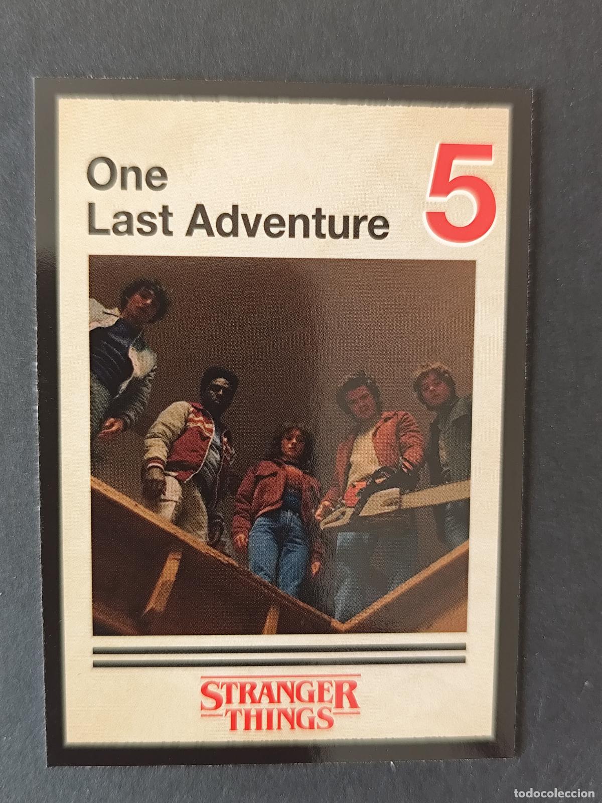 Cartas Colecion&aacute;veis: CARD 105 UNA &Uacute;LTIMA AVENTURA STRANGER THINGS THIS IS OUR STORY 2026 PANINI