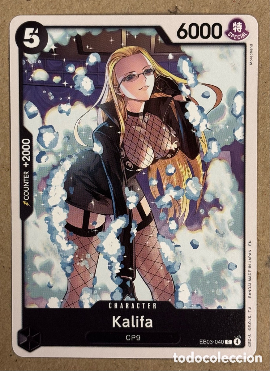 Trading Cards: KALIFA. CARTA ONE PIECE EB03/040 EXTRA BOOSTER: ONE PIECE HEROINES EDITION 2026.