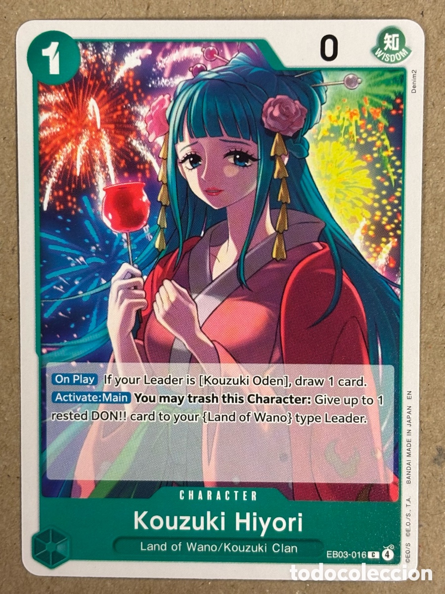 Trading Cards: KOUZUKI HIYORI. CARTA ONE PIECE EB03/049 EXTRA BOOSTER: HEROINES EDITION 2026.