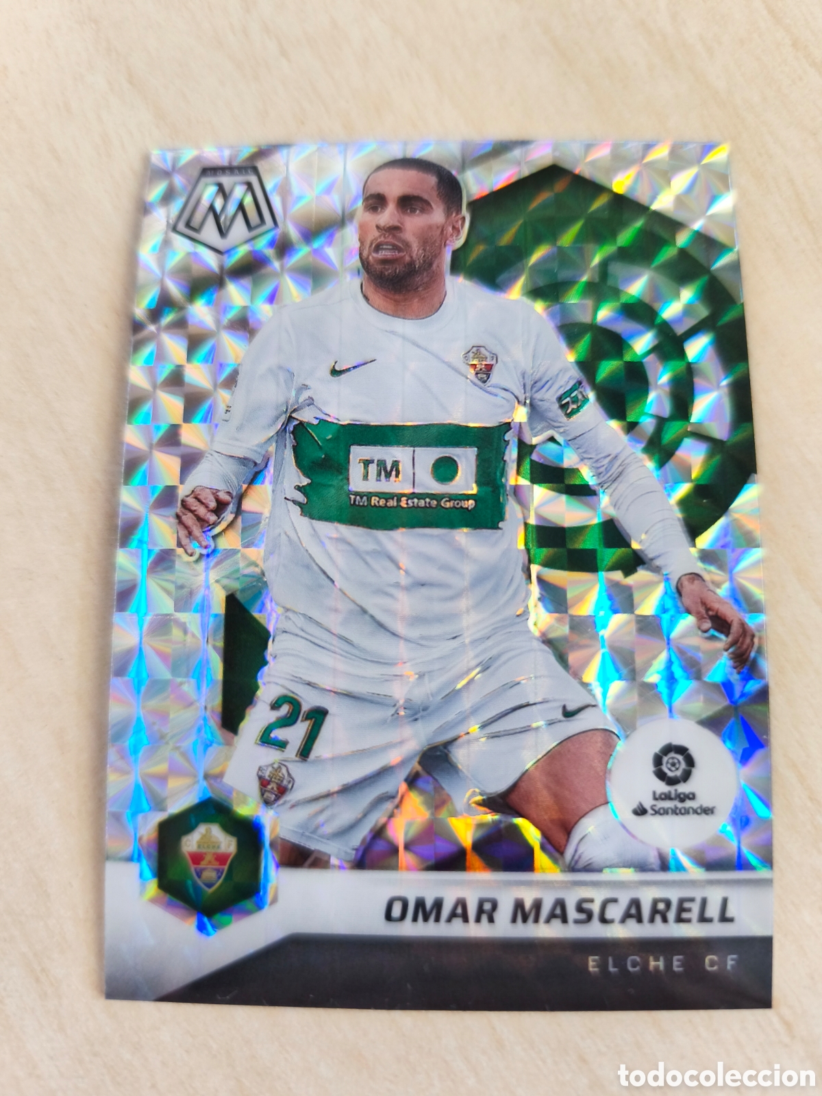 Trading Cards: 2021-22 Panini Mosaic La Liga Soccer - PRIZM - Mosaic # 40 - Omar Mascarell ELCHE C.F.