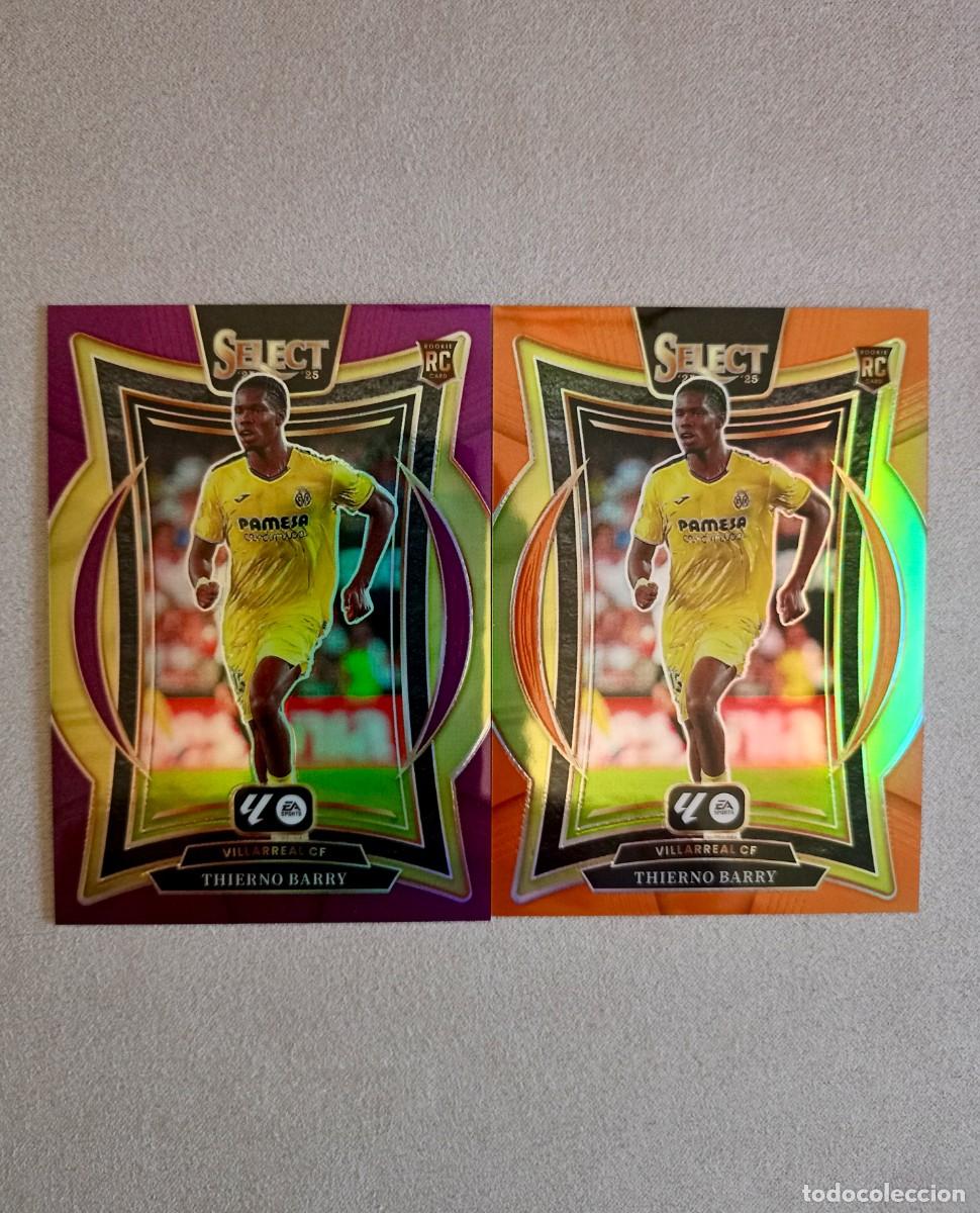 Trading Cards: Cartas de Thierno Barry, jugador del Villarreal CF, Rookie (RC) de la colecci&oacute;n Select, numeradas