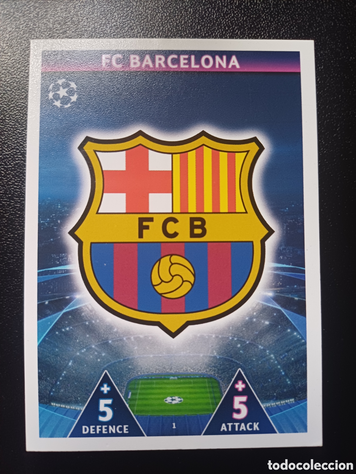 Figurine Collezionabili: #001 ESCUDO FC BARCELONA TOPPS MATCH ATTAX 2018/19