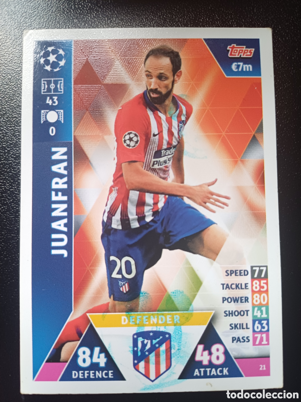 Trading Cards: #021 JUANFRAN ATLETICO DE MADRID TOPPS MATCH ATTAX 2018/19