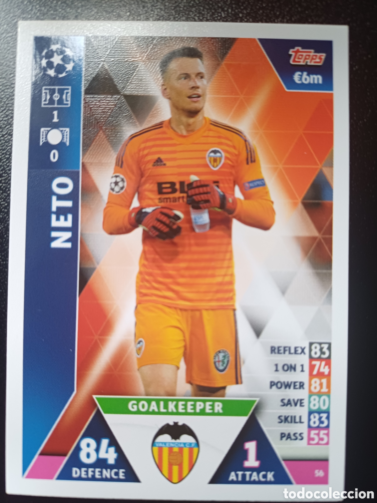 Sammelkarten: #056 NETO VALENCIA CF TOPPS MATCH ATTAX 2018/19